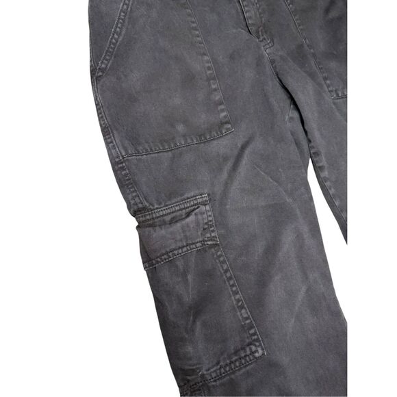 Aeropostale Women’s 10 Low Rise Flare Utility Cargo Pants Black Y2K - Picture 2 of 7